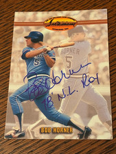 BOB HORNER autograph baseball card 1993 Ted Williams #47 signed 78 NL ROY auto