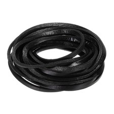 3.3 Yards 3mm Flat Leather Cord, Leather Lacing Strips for DIY Crafts Black