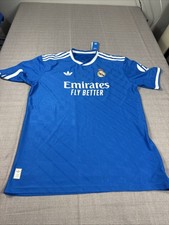 Real Madrid Adidas Originals Jersey Azul Emirates Fly Better Nueva Size 4XL NWT