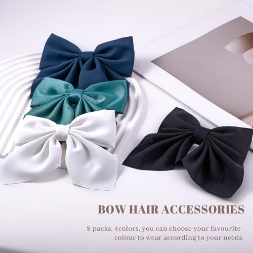 Pcs Hair Bows for Women Short Tail Bow Hair Clips Small Black