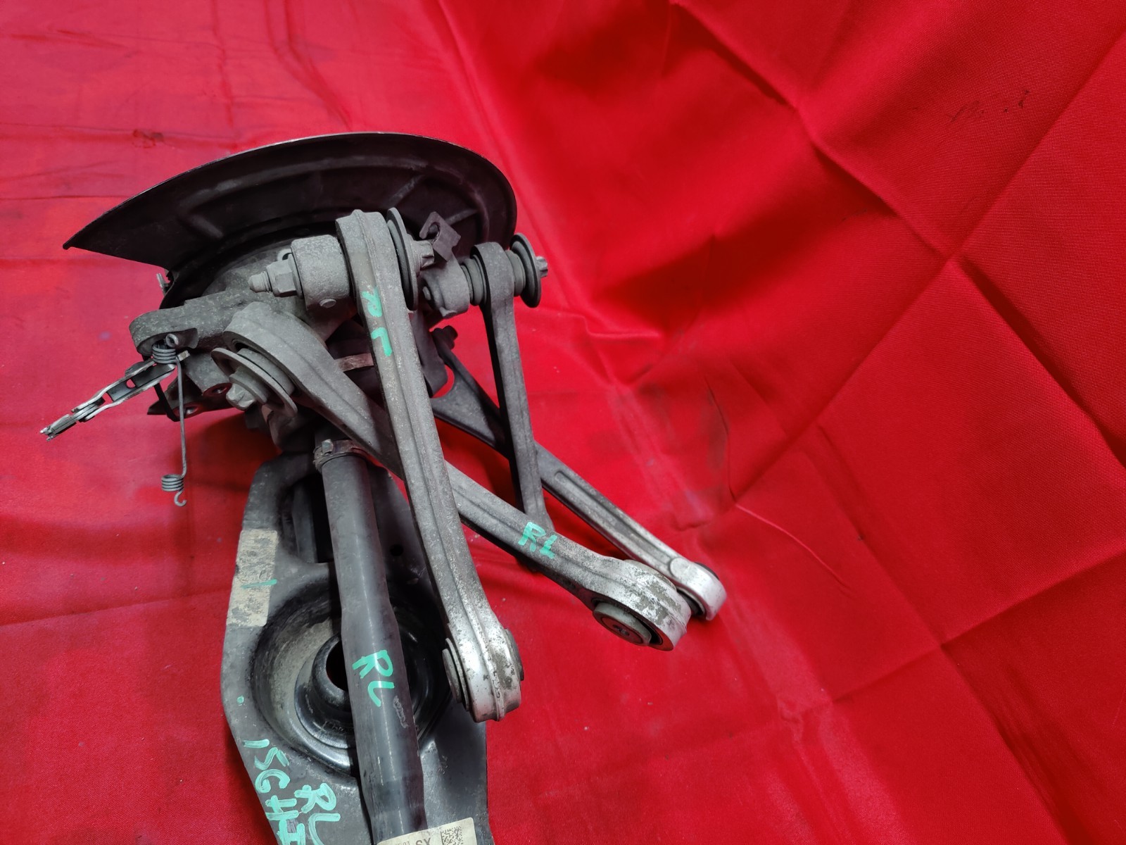 14-20 MASERATI GHIBLI REAR LEFT DRIVER SUSPENSION KNUCKLE CONTROL ARMS CV AXLE