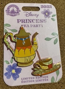 Disney 2022 Princess Tea Party Pin Set Pocahontas Teacup Saucer Pins LE 4000
