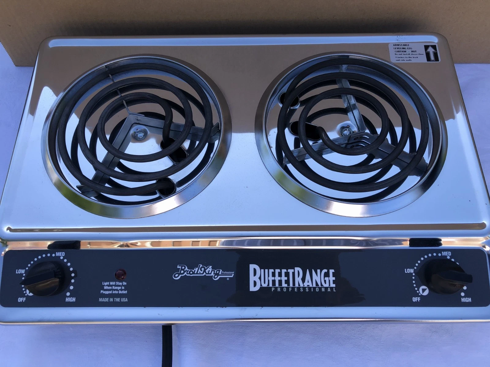 BroilKing PR-D1 Professional Portable Double Burner Buffet Range Hot Plate USA
Opens in a new window