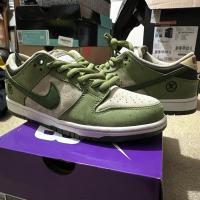 Nike Yuto Horigome x Dunk SB Low Asparagus Size 8 MATCHA BRAND NEW 