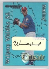 2002 Donruss The Rookies Crusade Auto 161/500 Wilson Valdez #RC-27 Auto 0o9