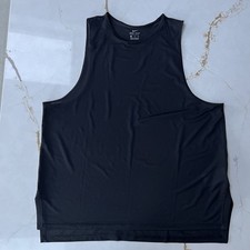 Nike Mesh Vest XL Men's Dri-Fit Black Gym Training Lightweight Sports Workout