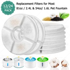12 Packs Cat Water Fountain Filters Replacement Filters for Automatic Pet Fount