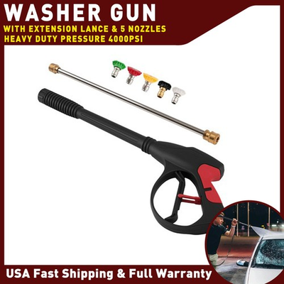 #ad Pressure Spray Washer Gun 4000PSI 19 Inch Wand 5 Color NozzlesFor Simpson Excell $29.99