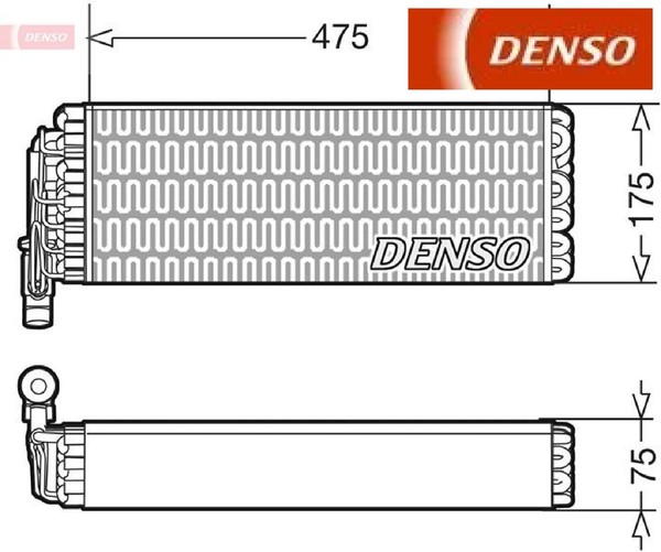 Denso DEV12003 Verdampfer FüR Klimaanlage Klimaverdampfer Verdampfer-image