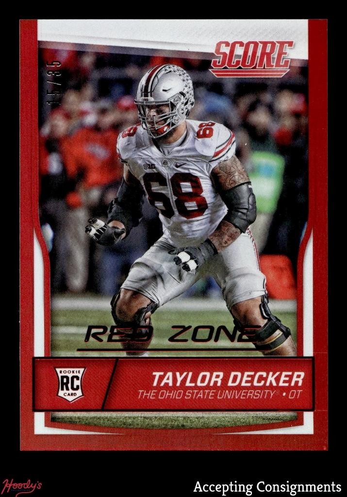 Taylor Decker Panini Score #388 Red Zone
