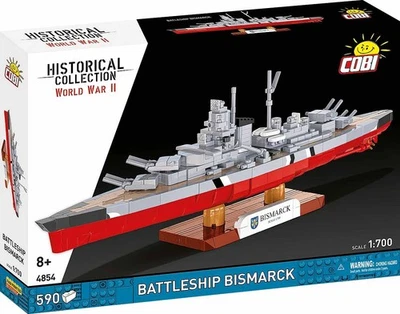 COBI 4854 Battleship Bismarck - Schlachtschiff 1:700 -WWII Historical Collection