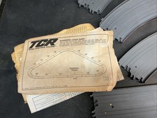 Ideal 1977 Toy TCR Slot less Total Control Car Racing Track Assortment Lot of 14