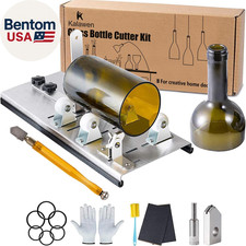 Cortador de botellas de vidrio, cortador de botellas de actualización y kit de cortador de vidrio para botellas, vino