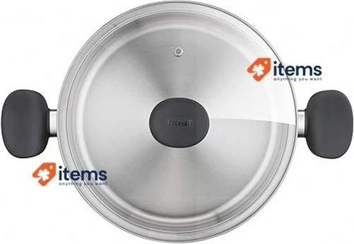 Tefal Primario Cucinare Pentola 24 CM / 5 Litro con Vetro Coperchio Argento - Immagine 2 di 4