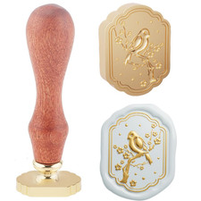 1pc Orientalism Wax Seal Stamps 3D Frame View Bird Sealing Wax Stamp 23.5x23.2mm