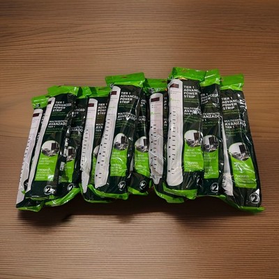 Lot of 10 Greenlite Tier 1 Advanced 7 Outlet Surge Protecting Power Strips NEW