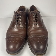 Church's Men s Brown Leather Dress Shoes Brogue Oxford Sz 10.5 PLEASE READ