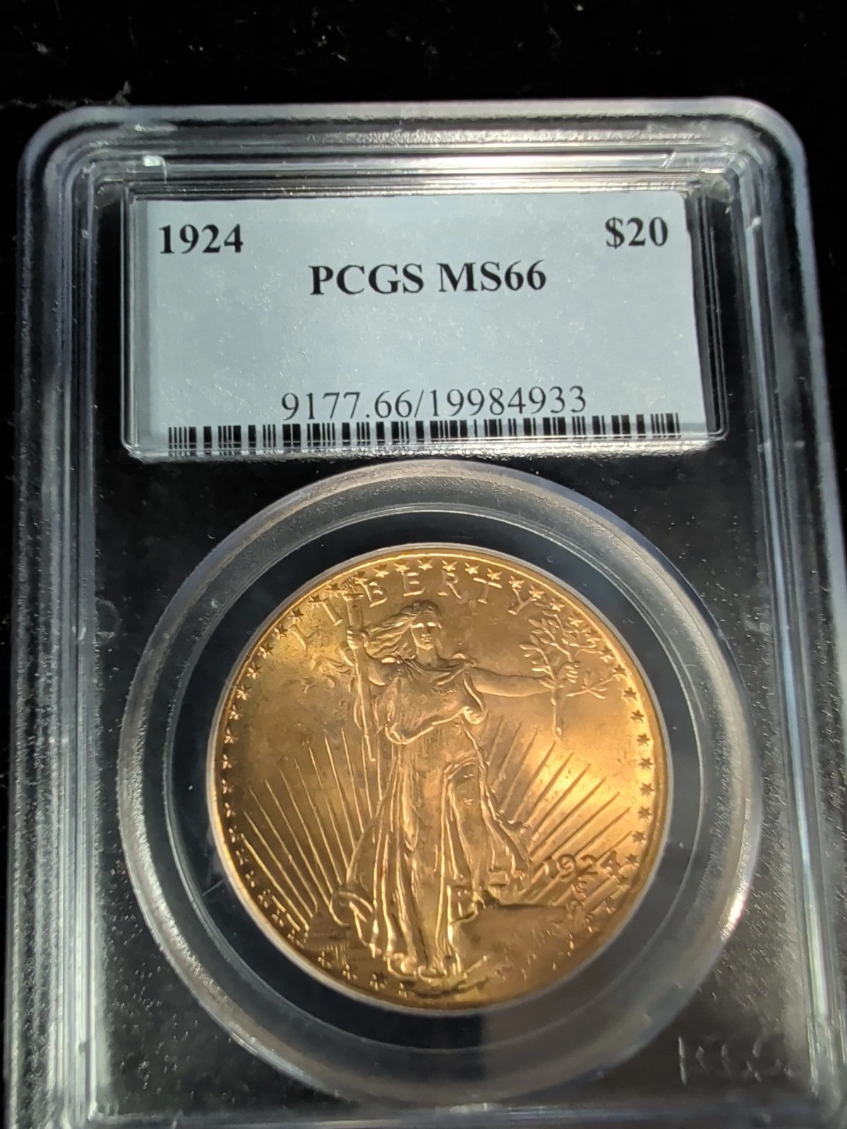1924 Double Eagle $20 Saint Gaudens $20 PCGS MS66 - 19984933