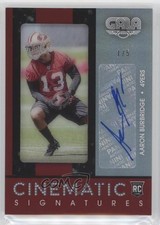 2016 Gala Cinematic Rookie Signatures Crimson 1/5 Aaron Burbridge Auto v7j