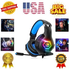 Gaming Headset for PC, Ps4, Ps5, Xbox Headset with 7.1 Surround Sound, Gaming...