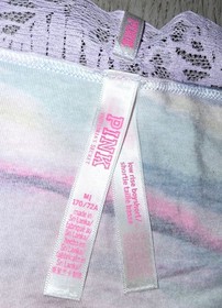 Lot of Victoria's Secret PINK Low Rise Boyshort Panties Size Medium Tie Dye Lace