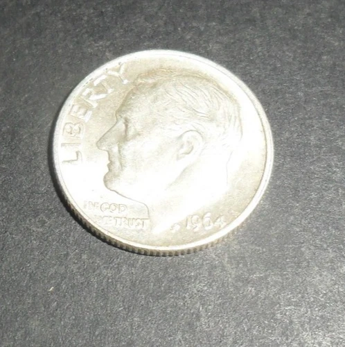 1964 Roosevelt Dimes.  90% Silver.