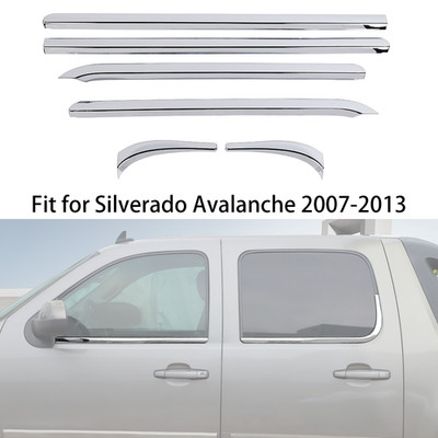 Window Bottom Sill Trim Strips Belt Molding For Chevy Silverado Suburban 2007-13