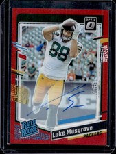 2023 Donruss Optic Luke Musgrave Rated Rookie RPS Auto Red RC #58/75