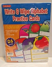 Lakeshore Write  Wipe Alphabet Practice Cards - ReusableDry Erase . 26 Cards.