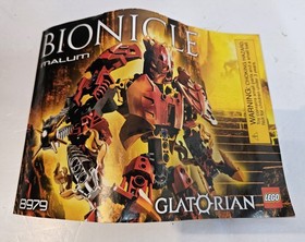 LEGO Bionicle 8979 - Malum - 100% Complete - Glatorian 2009 - Box & Manual *Read
