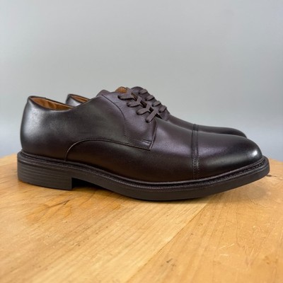 Polo Ralph Lauren Asher Cap Toe Derby Shoes Men s Size 14 Dark Brown $195 NEW