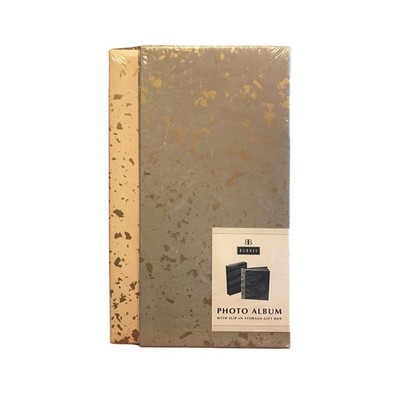 Burnes Photo Album with Slip-In Storage Gift Box Holds 180 4x6 Photos