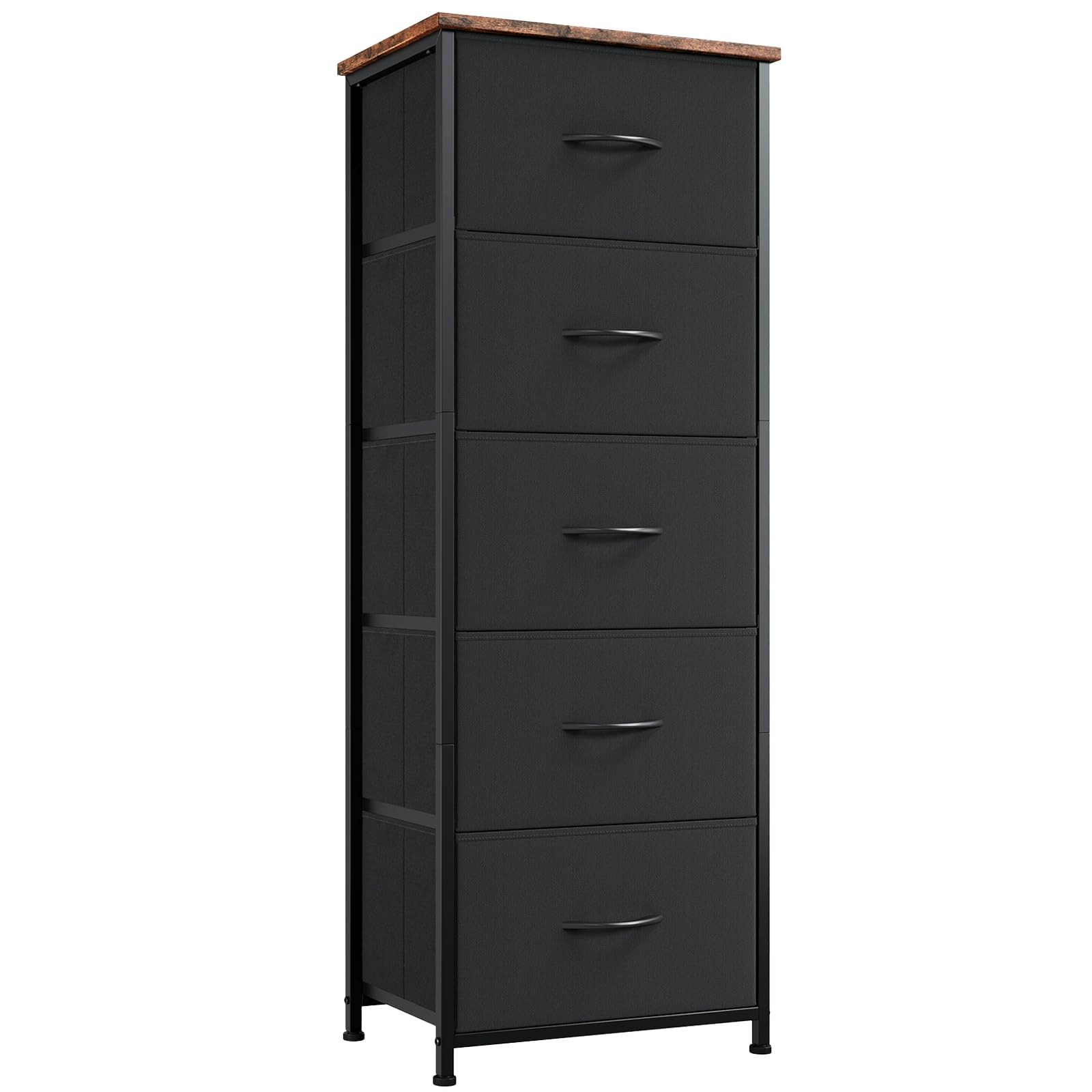 Tall Dresser for Bedroom with 5 Drawers Storage Organizer Chest of Removable