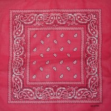 Bandana Wrap Biker Nikki Paisley Headscarf Cotton
