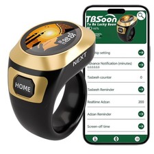 Color Screen Tasbih Smart Ring Tasbeeh Counter Electronic Rosary Prayer Gift