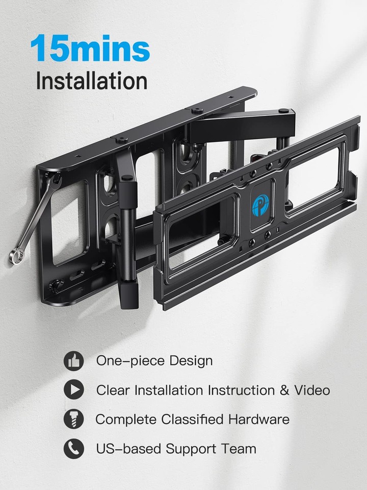 TV Wall Mount for 2665 inch LED LCD OLED 4K TVs up to 99lbs, Full