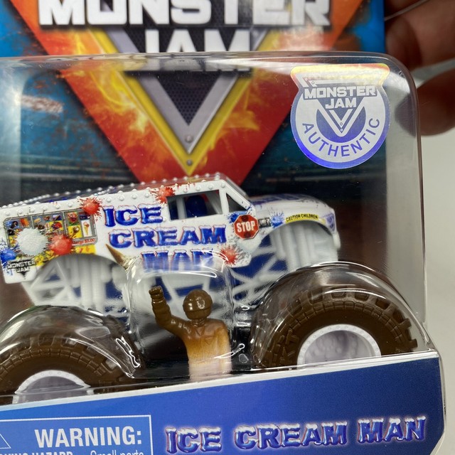 Spin Master 2019 Monster Jam Ice Cream Man Truck With Mud Tires 1 64