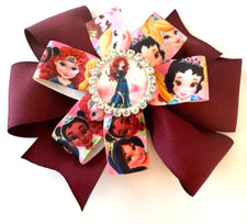 Beautiful Merida from Disney's Brave inspired hair bow for girls.
