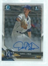DANIEL LYNCH 2018 BOWMAN CHROME 1ST ON CARD AUTO PROSPECT