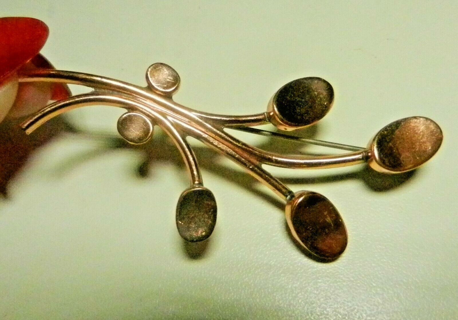 SIGNED RENOIR Solid COPPER Brooch/Pin-TOPKAPI-COL… - image 1