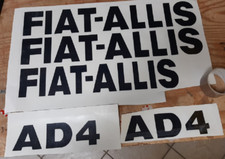 KIT ADESIVI DECALCOMANIE FIAT-ALLIS AD 4 PER TRATTORI AGRICOLI CINGOLATI