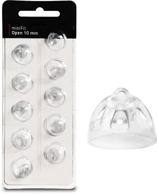 2x EWANTO 10er Blister miniFit Open 10 mm wie Oticon Domes Kuppeln Schirmchen