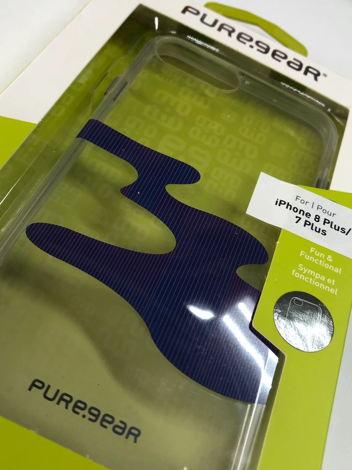 Nueva funda azul transparente serie PureGear Motif OEM para iPhone 6/6s/7/8 Plus Foto 2 de 3