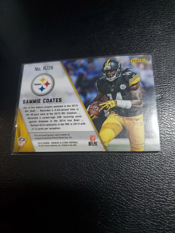  2015 Rookies and Stars Rookie Jerseys #26 Sammie Coates(S1) - Image 2 of 2