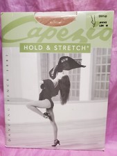 Capezio N145 Women's Size M Tan Hold and Stretch Stirrup Dance Tights