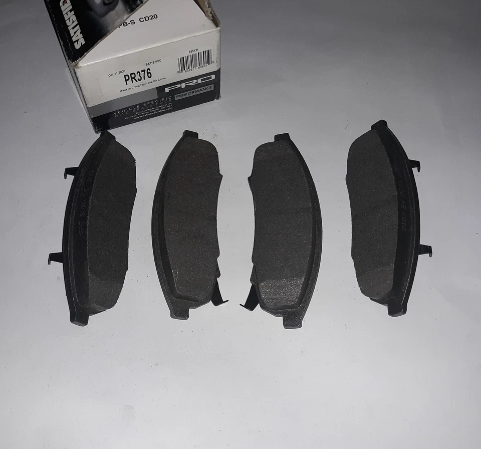 SATISFIED FRONT DISC BRAKE PADS for Monte Carlo Regal Cutlass Chevy Lumina PR376 Foto 4 de 4