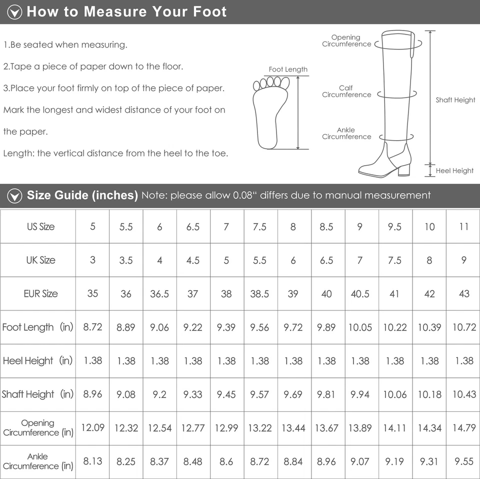 DREAM PAIRS Para mujeres Piel Inclinada Media Pantorrilla Cremallera Lateral Invierno Botas para Nieve Zapatos EE. UU. Foto 2 de 4