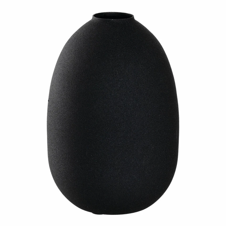 Leonardo Vase Casolare Metall, Dekovase, Blumenvase, Metall, schwarz, 19 cm