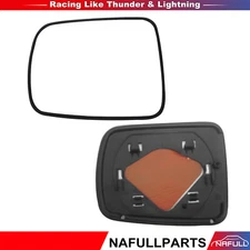 View Mirror Glass Black w/Base Fits 2003-11 HONDA ELEMENT Left & Right Door Side