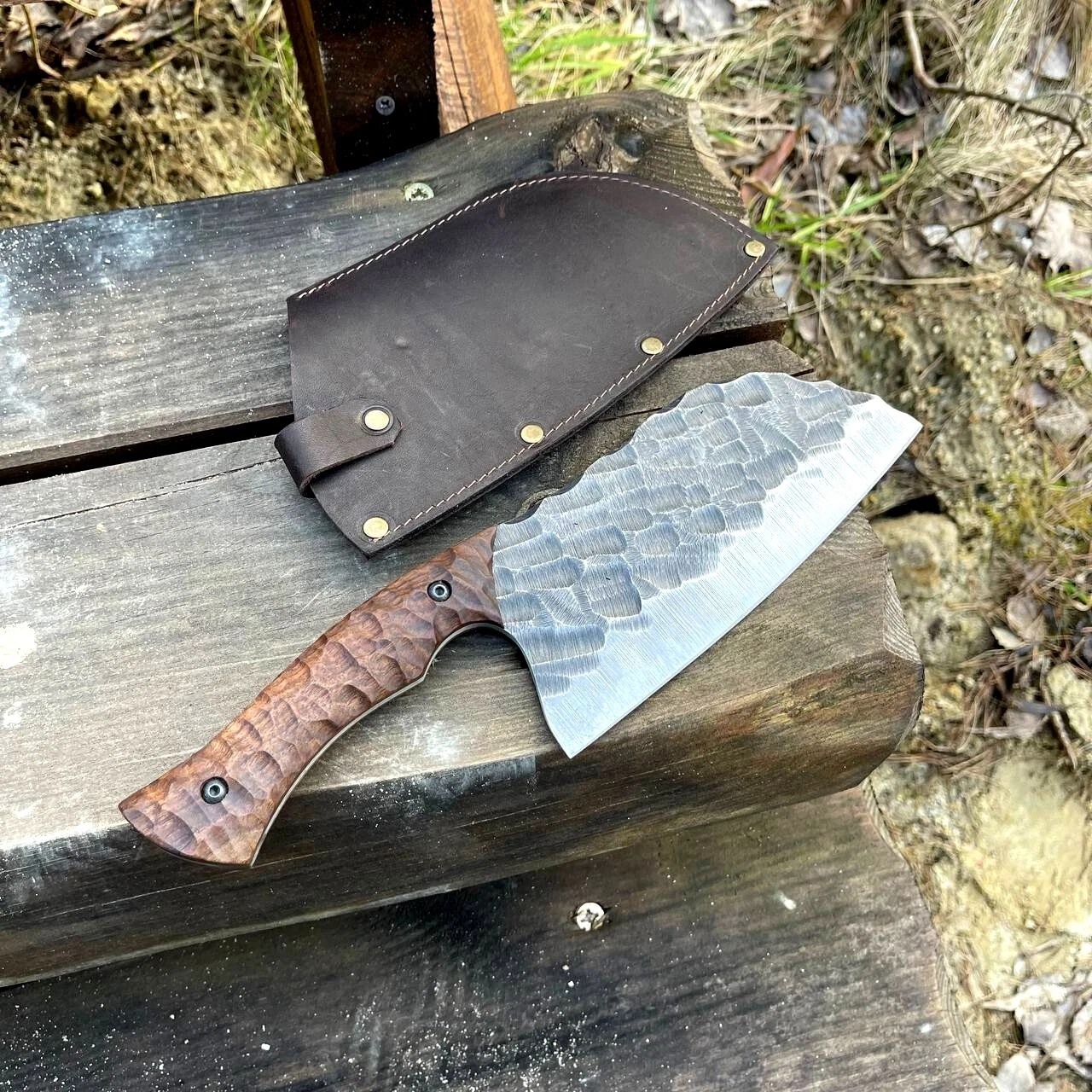 Serbian knife of 5 millimeters, meat cleaver, bone cleaver, Serbian knife.